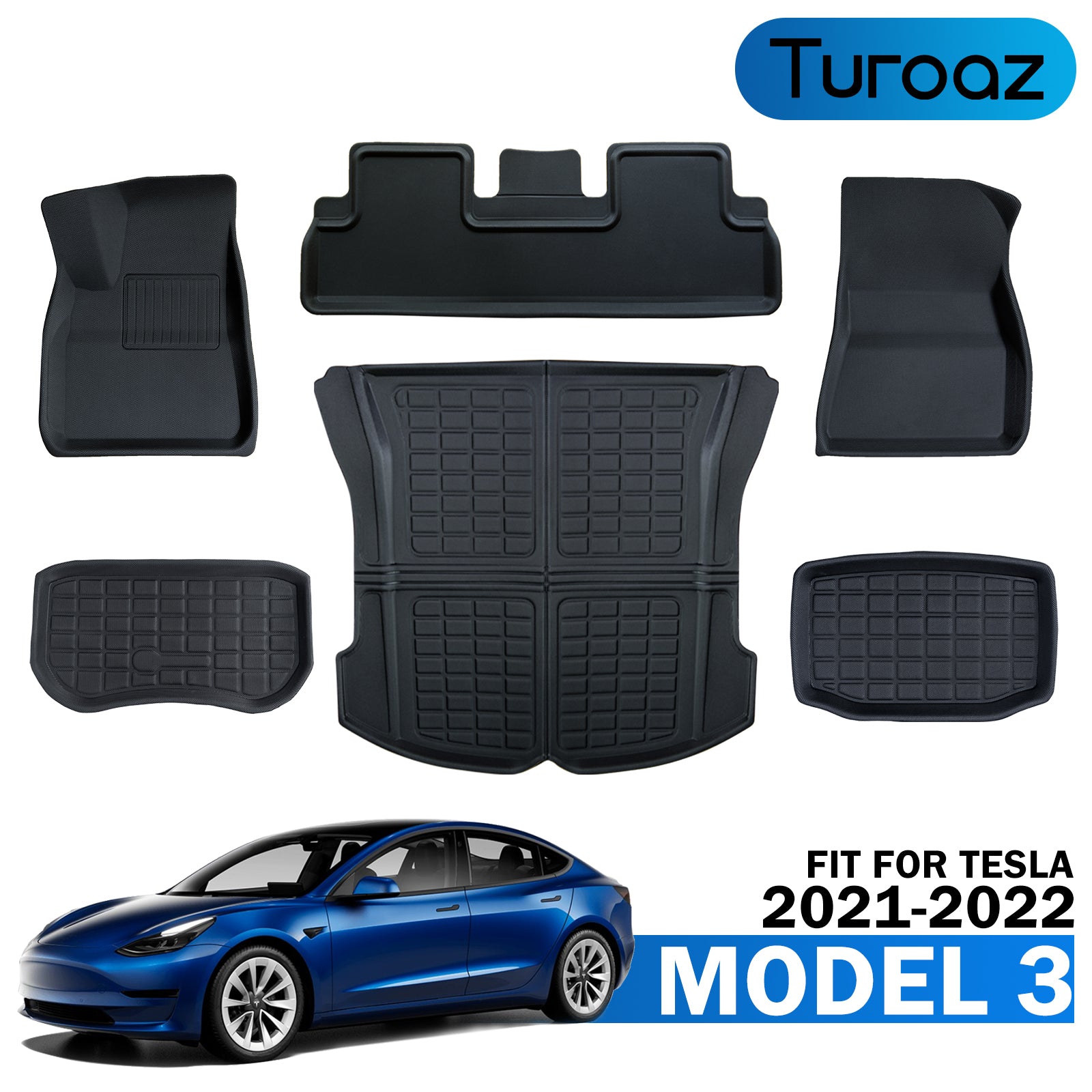 Tesla Model 3 Accessories Floor Mats – Turoaz