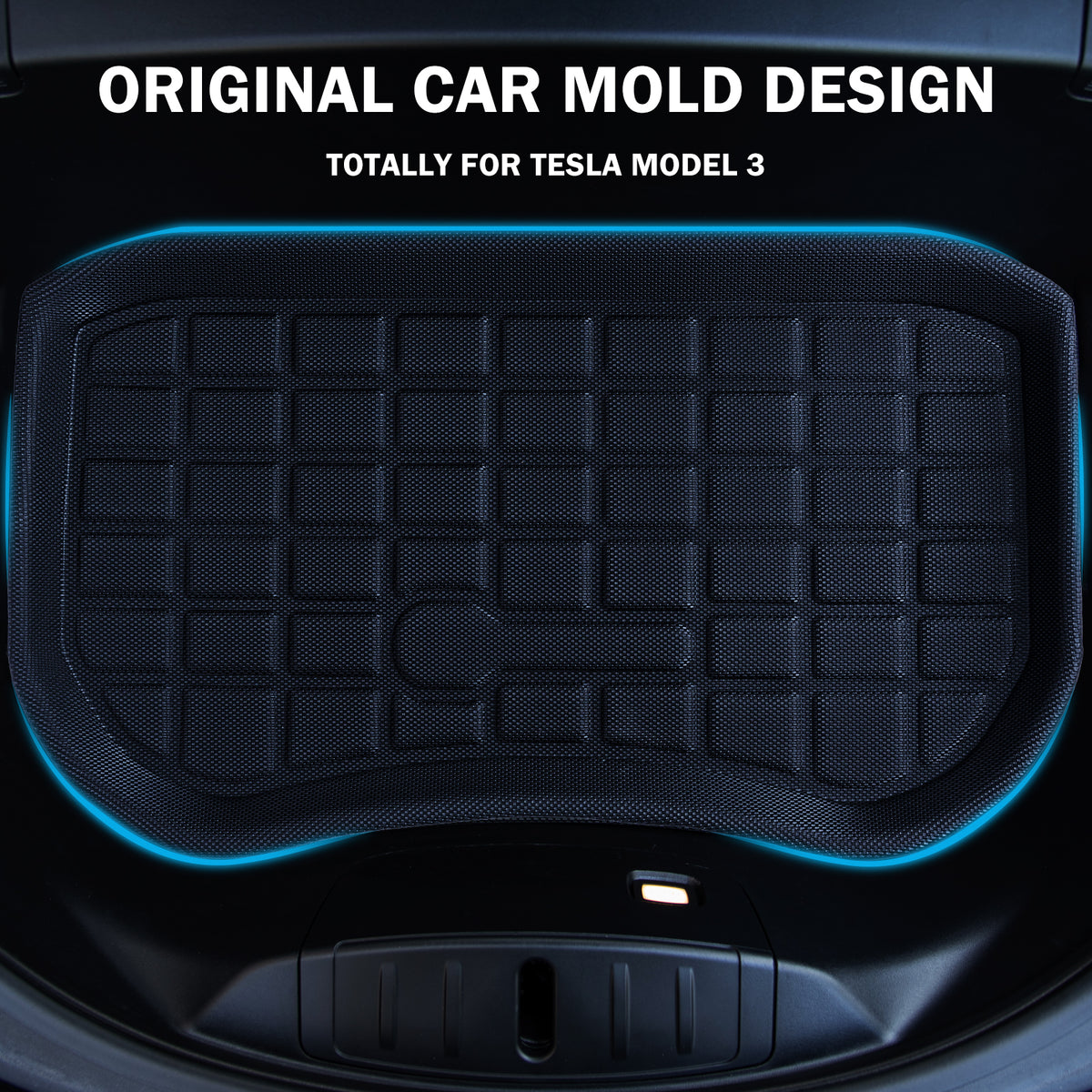 Turoaz Right-Hand Drive Floor Mats For 2021up Tesla Model 3 , Trunk Mats Interior Accessories (Set of 6)
