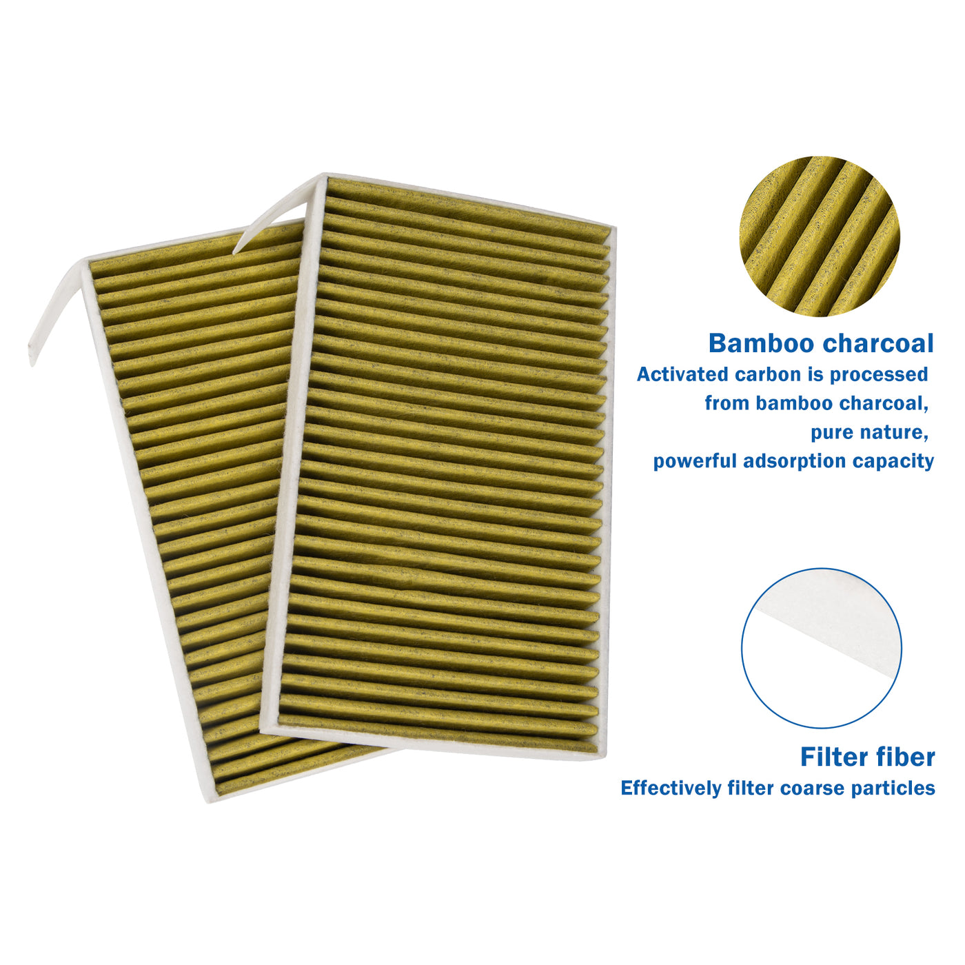 For Tesla Model 3/Y Cabin Air Intake Filter, Carbon Activated, 2021