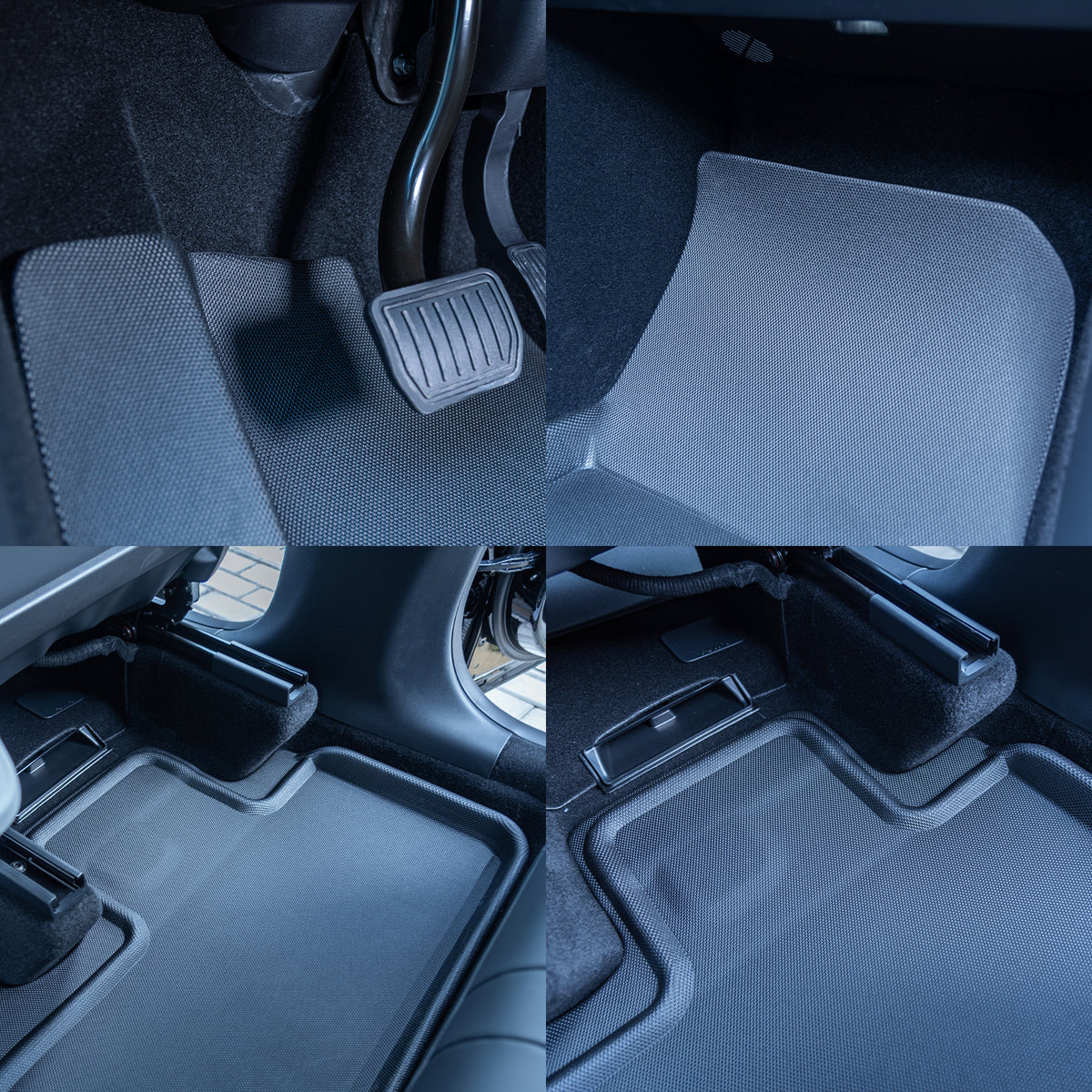 Turoaz Right-Hand Drive Floor Mats Fit For Tesla Model Y 2021up, Floor Liners, Interior Accessories (1st & 2nd Row for 5 or 7 Seats)
